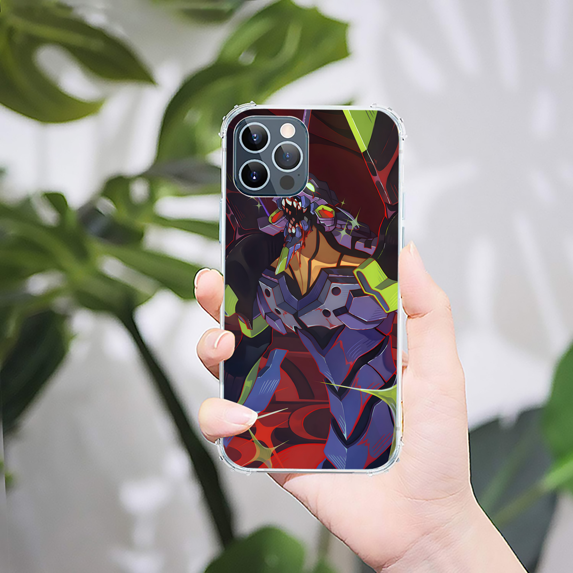 （画像用） EVA 新世紀エヴァンゲリオン 【iPhone 12シリーズ対応】透明スマホケース（クリアソフトケース）